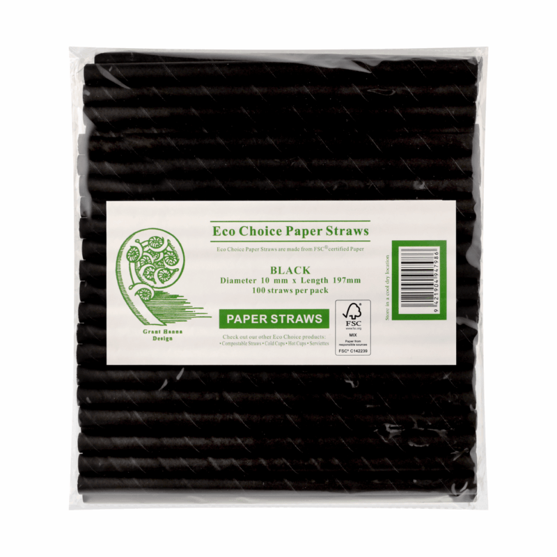 STRAW-PAPER 10MM BLACK